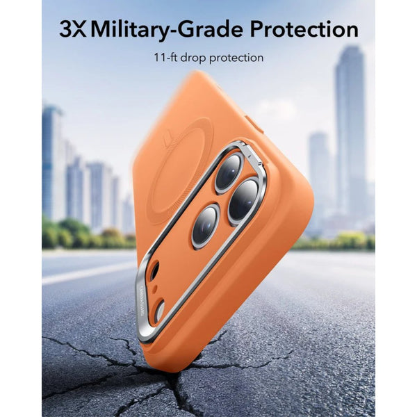 ESR Cloud Soft Magnetic Case iPhone 17 Pro Orange MagSafe Stash Stand Qatar