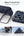ESR Cyber Tough magnetic Navy Blue case for iPhone 18 Pro Max with adjustable flex stand, 26-ft drop protection, and MagSafe compatibility in Qatar