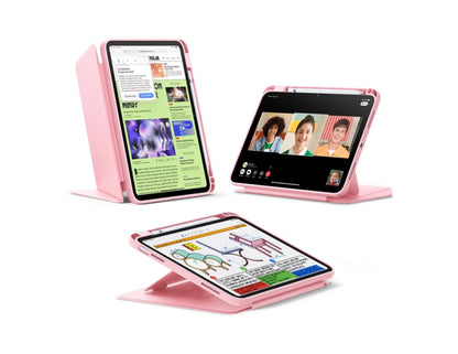 ESR Flip Hybrid Magnetic Case for iPad 10/11 A16 with pencil holder and multi-angle stand at Thabthaba Store Qatar.