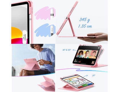 ESR Flip Hybrid Magnetic Case for iPad 10/11 A16 with pencil holder and multi-angle stand at Thabthaba Store Qatar.