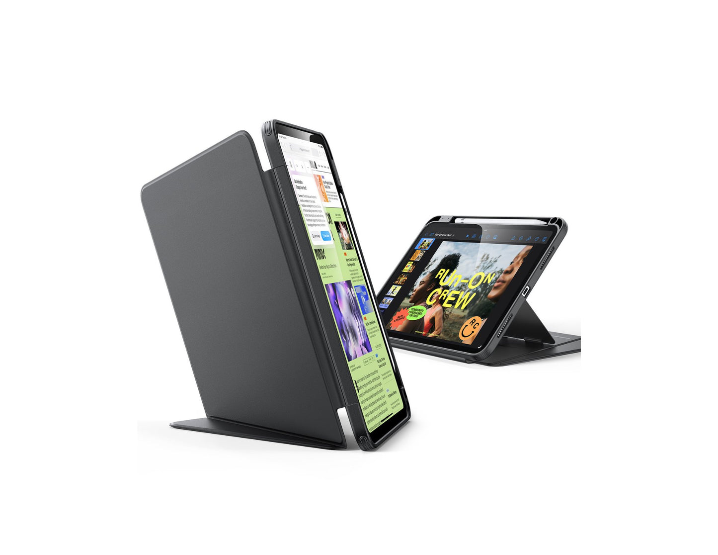 ESR Flip Magnetic Case Pencil Holder with stands for iPad 10/11 A16 at Thabthaba Store Qatar.