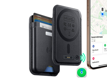 ESR Classic Geo Wallet Boost HaloLock with Find My for MagSafe at Thabthaba Store Qatar.