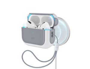 ESR Hybrid HaloLock protective case AirPods Pro with MagSafe strap white Qatar