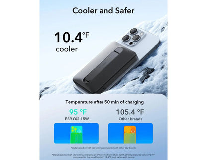 ESR Qi2 MagSlim Kickstand Power Bank 10,000mAh wireless charger black Qatar