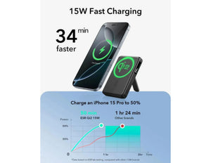 ESR Qi2 MagSlim Kickstand Power Bank 10,000mAh wireless charger black Qatar