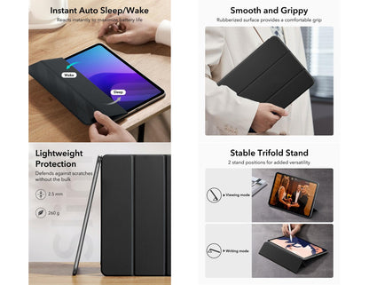 ESR Rebound Magnetic Case for iPad 10/11 A16 with trifold stand at Thabthaba Store Qatar.