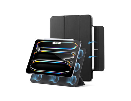 ESR Rebound Magnetic Case white for iPad Pro 13 2024/2025 with trifold stand at Thabthaba Store Qatar.