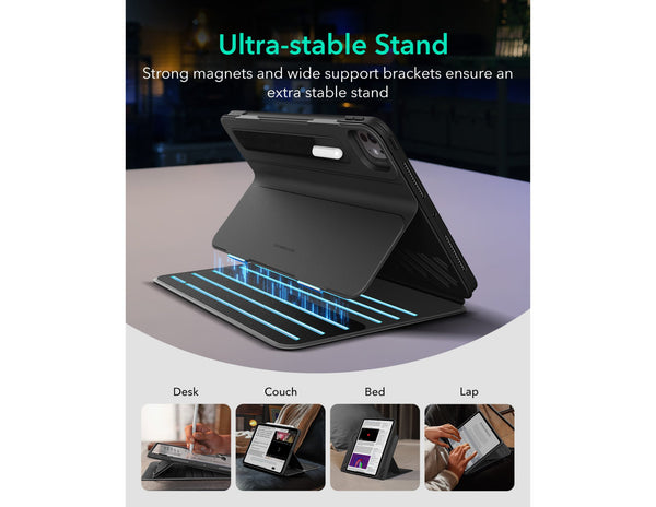 ESR Shift Magnetic Case with 9 angles for iPad Pro 11 at Thabthaba Store Qatar.
