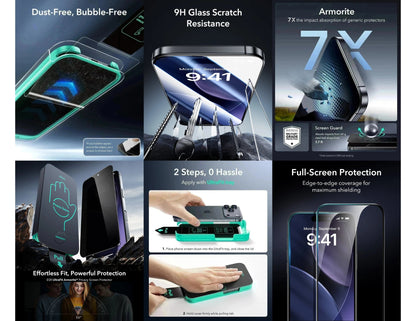 ESR UltraFit Armorite Privacy Screen Protector 3-pack for iPhone 17 Pro and Pro Max, Thabthaba Store Qatar