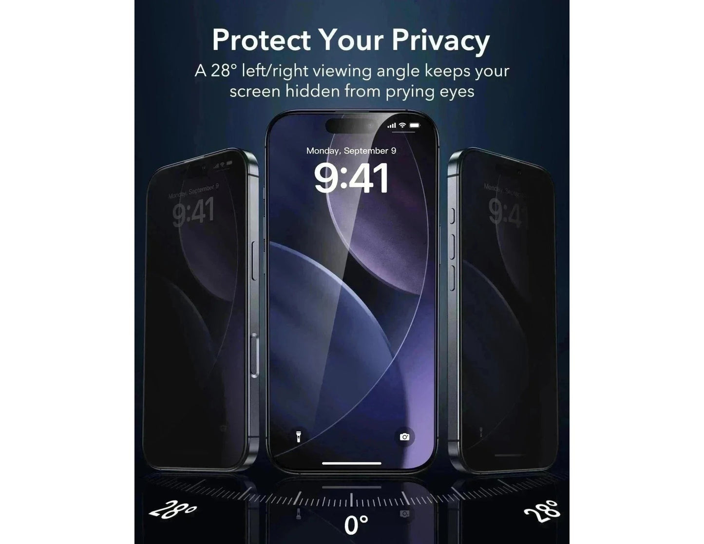 ESR UltraFit Armorite Privacy Screen Protector 3-pack for iPhone 17 Pro and Pro Max, Thabthaba Store Qatar