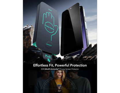 ESR UltraFit Armorite Pro tempered glass screen protector for iPhone 17 Pro and Pro Max, Thabthaba Store Qatar