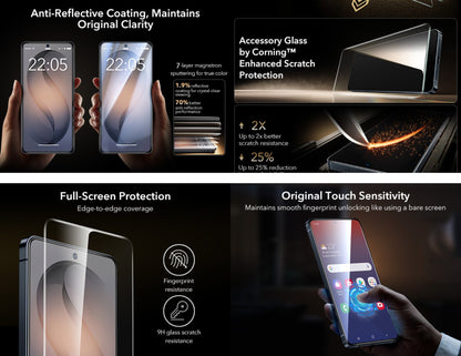 ESR UltraFit Armorite Pro Screen Protector AR privacy for Samsung S26 Ultra at Thabthaba Store Qatar.