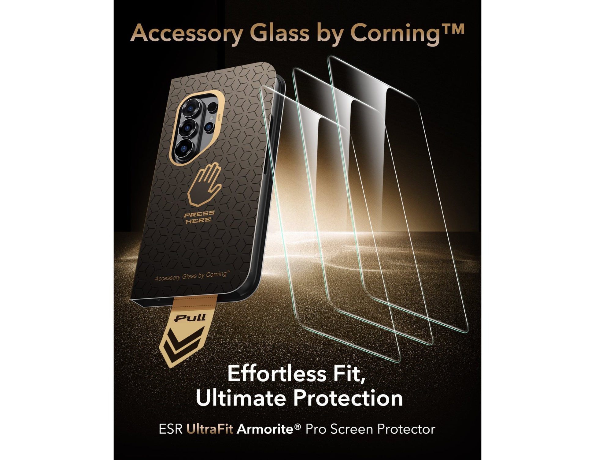 ESR UltraFit Armorite Pro Screen Protector AR privacy for Samsung S26 Ultra at Thabthaba Store Qatar.