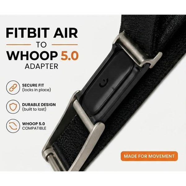 Fitbit Air to WHOOP 5.0 and WHOOP MG Band Adapter Black Qatar