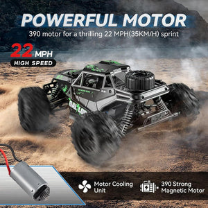 Gallop Storm Pro 1:16 4WD high-speed off-road RC car Black Silver with LED lights Qatar