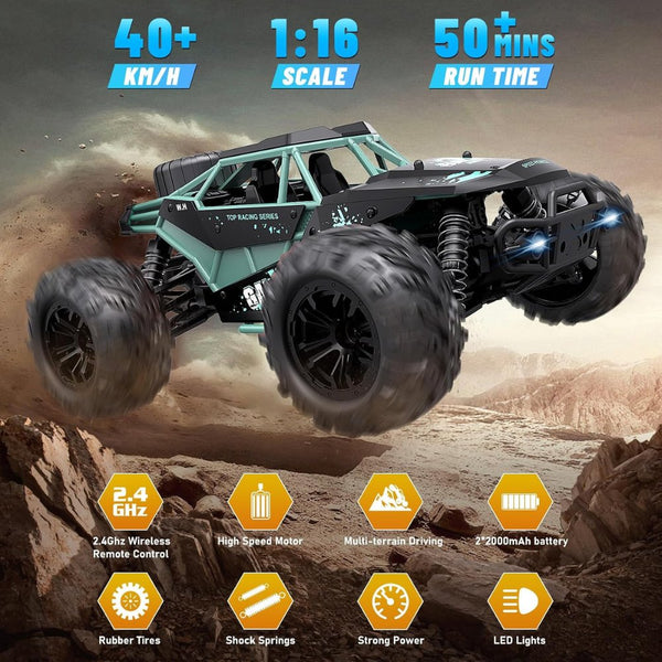 Gallop Storm Pro 1:16 4WD high-speed off-road RC car Blue with LED lights Qatar