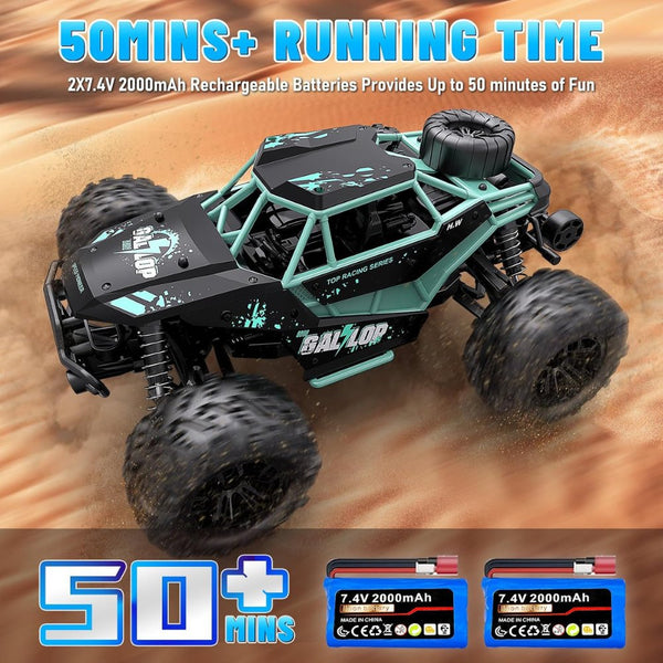 Gallop Storm Pro 1:16 4WD high-speed off-road RC car Blue with LED lights Qatar