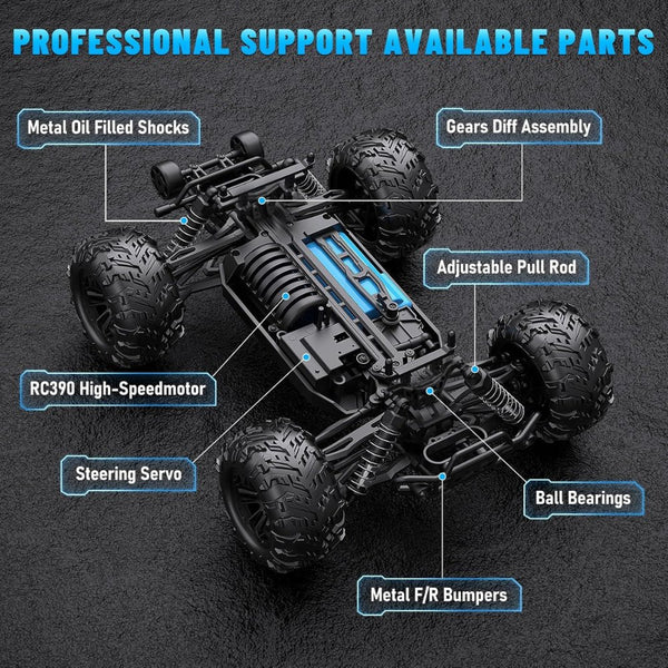 Gallop Storm Pro 1:16 4WD high-speed off-road RC car Blue with LED lights Qatar