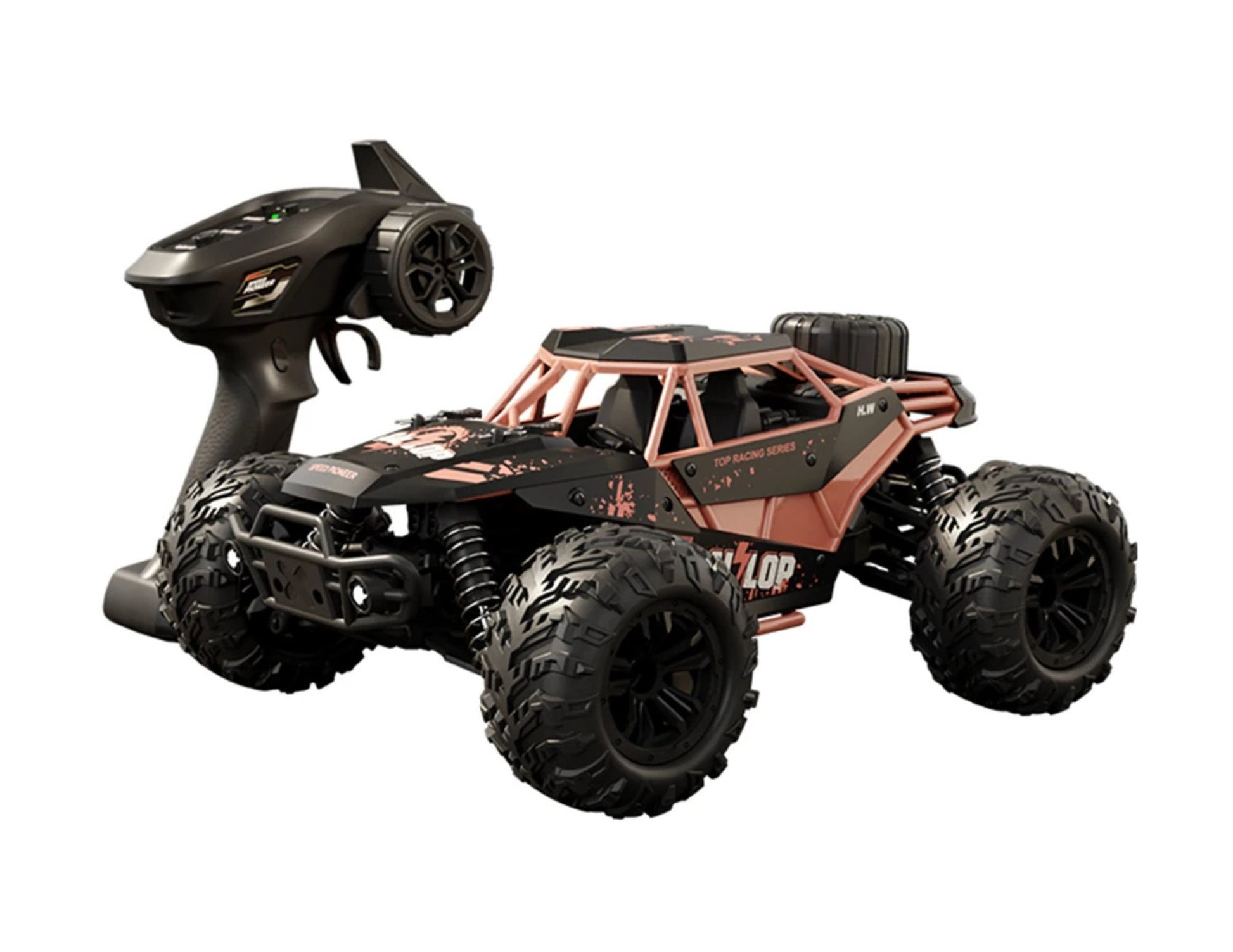 Gallopish Storm Pro HW8808-C 1:16 4WD off-road RC car with oversized tires and LED lights at Thabthaba Store Qatar.