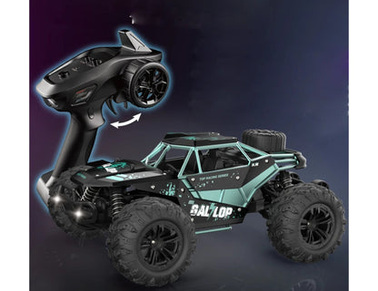 Gallopish Storm Pro HW8808-C 1:16 4WD off-road RC car with oversized tires and LED lights at Thabthaba Store Qatar.