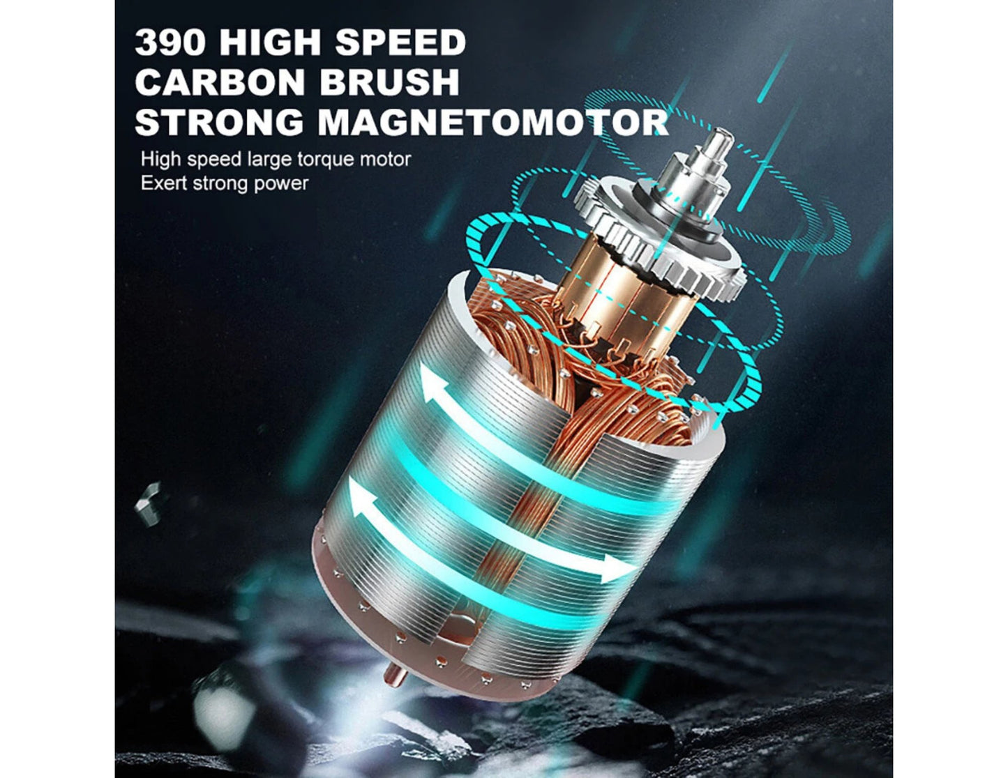 Gallopish Storm Pro HW8808-C 1:16 4WD off-road RC car with oversized tires and LED lights at Thabthaba Store Qatar.