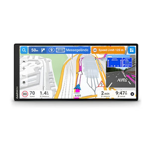 Garmin Drive 7.1-inch ultrawide HD GPS car navigator with touchscreen and suction-cup mount