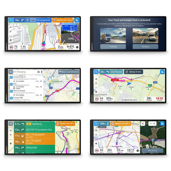 Garmin Drive 7.1-inch ultrawide HD GPS car navigator with touchscreen and suction-cup mount