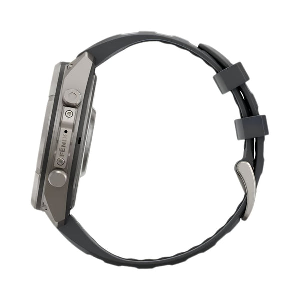 Garmin fēnix 9 Pro inReach 47mm Titanium smartwatch with Graphite Black silicone band in Qatar