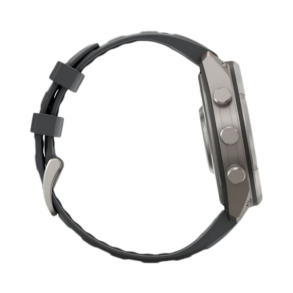 Garmin fēnix 9 Pro inReach 47mm Titanium smartwatch with Graphite Black silicone band in Qatar