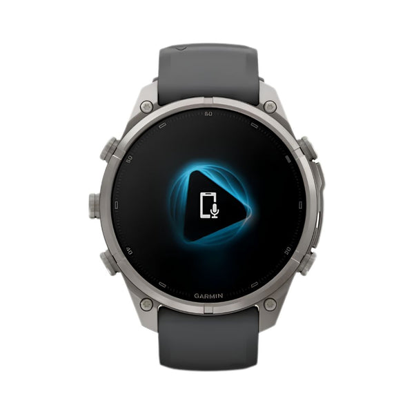Garmin fēnix 9 Pro inReach 47mm Titanium smartwatch with Graphite Black silicone band in Qatar