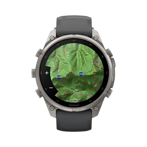 Garmin fēnix 9 Pro inReach 47mm Titanium smartwatch with Graphite Black silicone band in Qatar