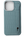 Glance Luxury Crocodile Pattern Case Airy Blue for iPhone 16 Pro & Pro Max with a hand grip, back view.
