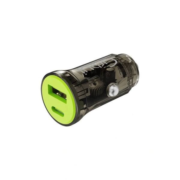 Goui G-CAR30WTRA-3A 30W Nano dual-port car charger with USB-C PD and USB-A QC in Qatar