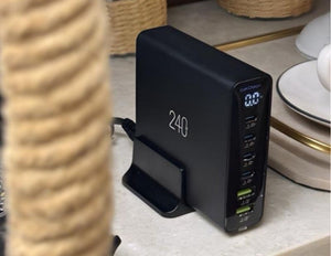 GOUI GAN 240W 6-port desktop charger PD QC Qatar