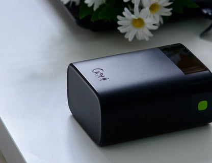 Goui P30 premium power bank 30000mAh black with 140W fast charging and multiple ports.