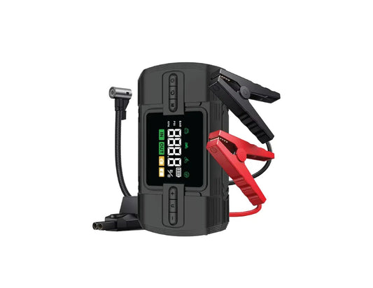 Green Lion 12V jump starter 12000mAh black air compressor Qatar