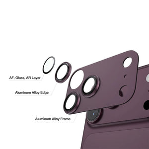 Green Lion Camera Lens Pro Burgundy 9H seamless camera lens protector for iPhone 18 Pro Qatar