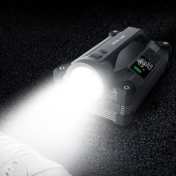 Green Lion JX66 24000mAh jump starter with 150 PSI tyre inflator and 65W PD power bank Gray Qatar