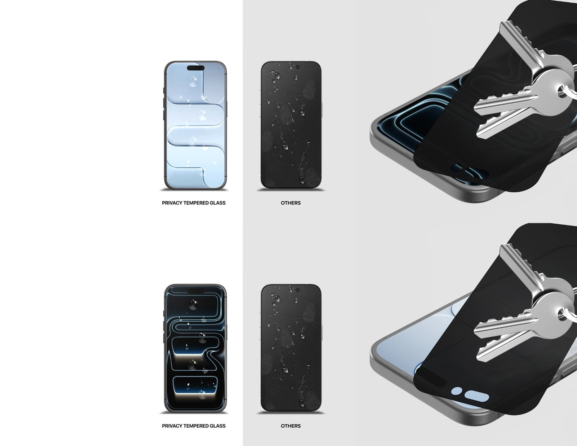 GRIPP 360 4 Way Privacy Screen Protector tempered glass iPhone 17 Series Qatar