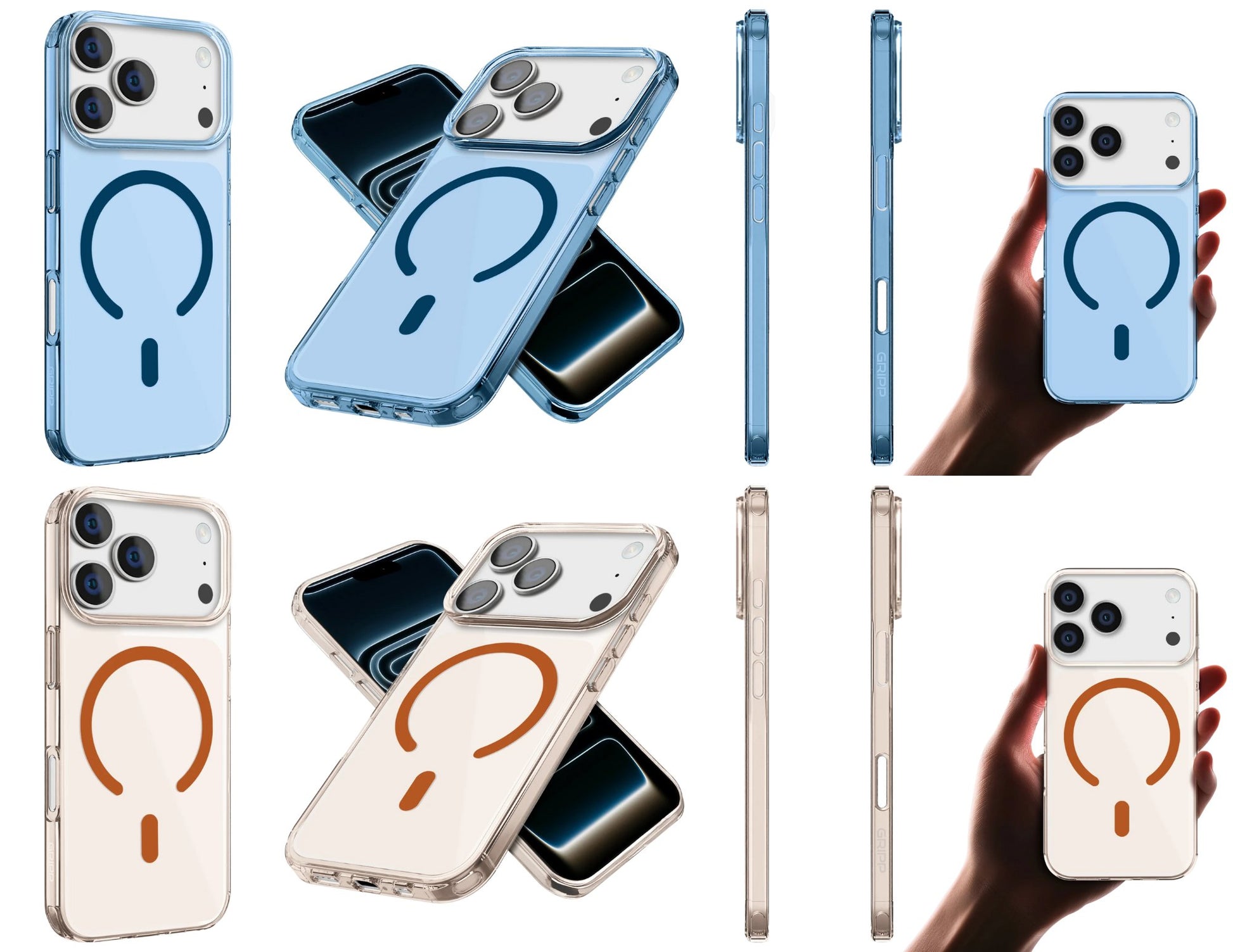 GRIPP Aero MagSafe clear case iPhone 17 Pro ultra-thin anti-yellowing N52 magnets Qatar