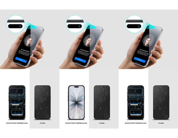 GRIPP Dust Proof 3D tempered glass screen protector iPhone 17 17 Pro Pro Max Qatar