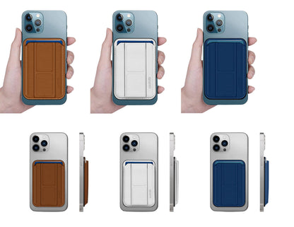 GRIPP MagSafe Wallet Card Holder with stand PU leather strong magnetic iPhone wallet Qatar