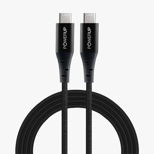 Gripp POWERUP 60W USB-C to USB-C Cable 1.5M Black