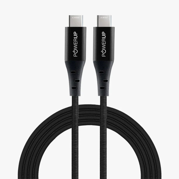 Gripp POWERUP 60W USB-C to USB-C Cable 1.5M Black
