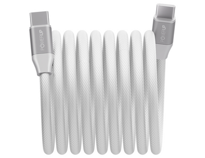 GRIPP PowerUp Magnetic Braided Cable Type-C to C White