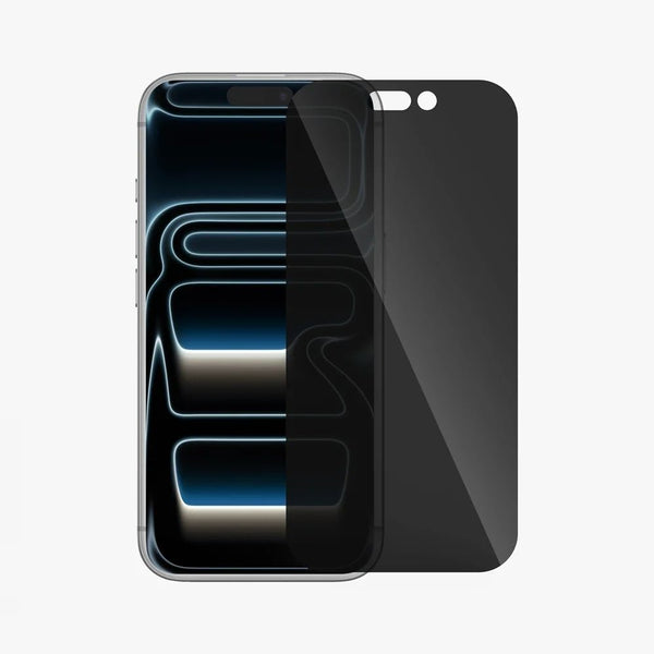 GRIPP 2-way privacy tempered glass screen protector for iPhone 17 Pro Max 9H 99.9% transparency Qatar