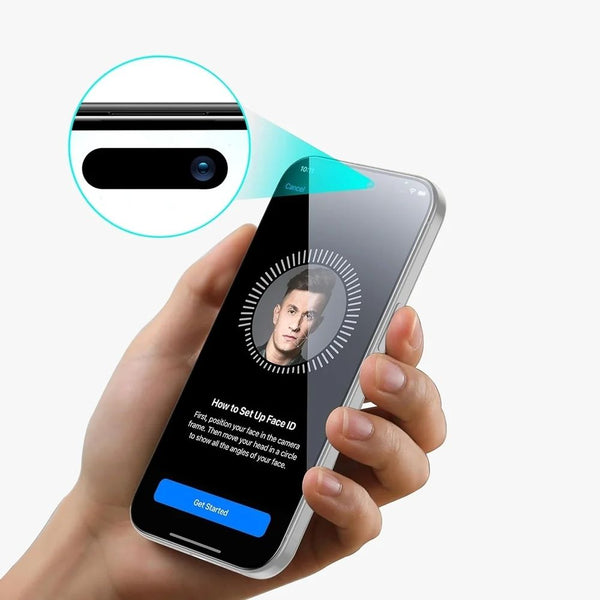 GRIPP 2-way privacy tempered glass screen protector for iPhone 17 Pro Max 9H 99.9% transparency Qatar