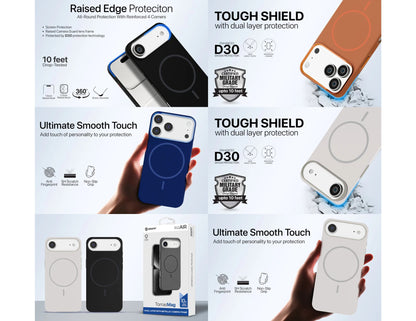 GRIPP TorrasMag dual layer case with metallic camera frame for iPhone 17 Pro, Pro Max & Air Qatar