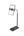 Hoco DH15 2 in 1 telescopic floor lazy stand black for phones and tablets.