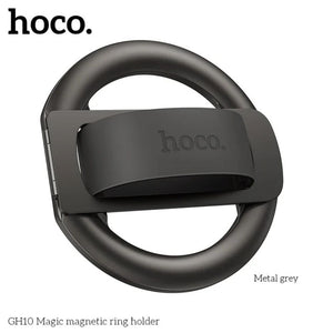 HOCO GH10 Magic Magnetic Ring Holder Stand with N52 magnets and foldable phone stand